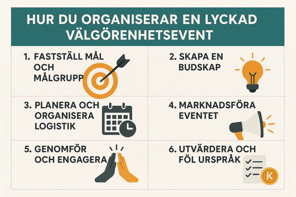 Hur du organiserar en lyckad välgörenhetsevent