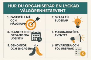 Hur du organiserar en lyckad välgörenhetsevent