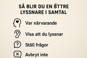 Så blir du en bättre lyssnare i samtal