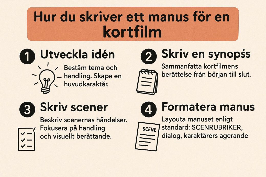 Hur du skriver ett manus för en kortfilm