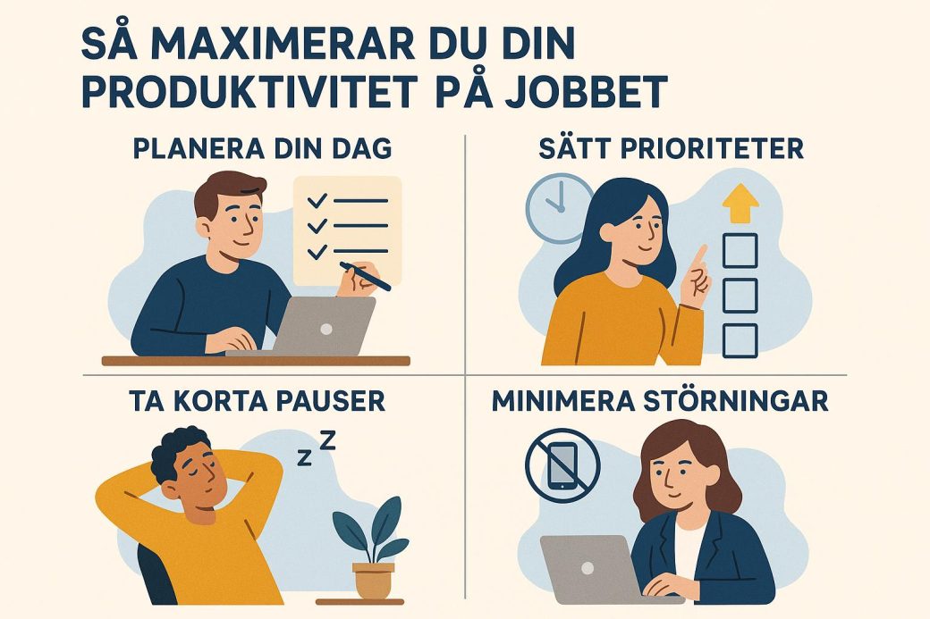 Så maximerar du din produktivitet på jobbet