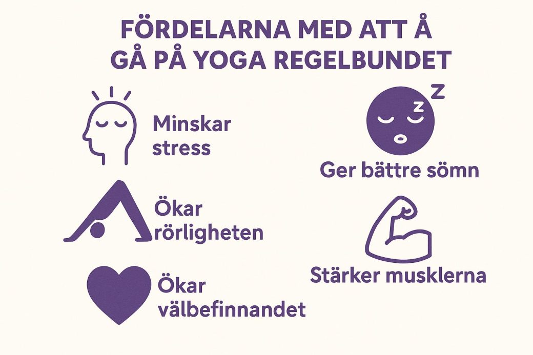 Fördelarna med att gå på yoga regelbundet