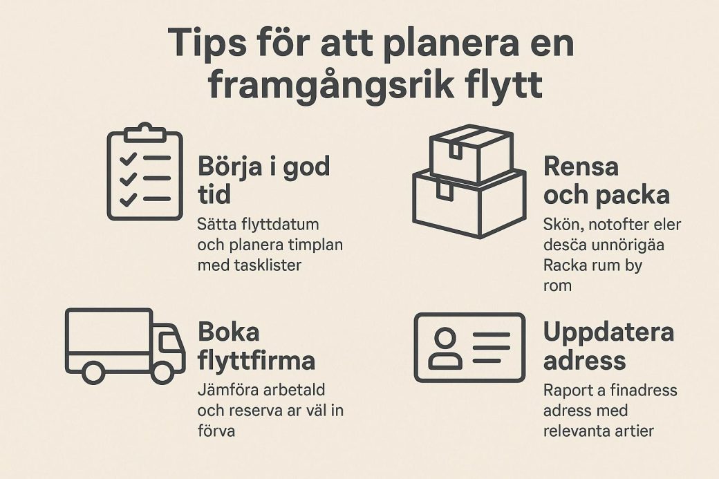 Tips för att planera en framgångsrik flytt