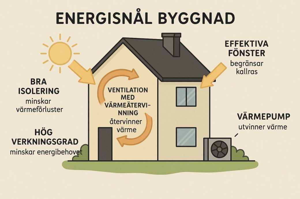 Vad är en energisnål byggnad och hur fungerar den?
