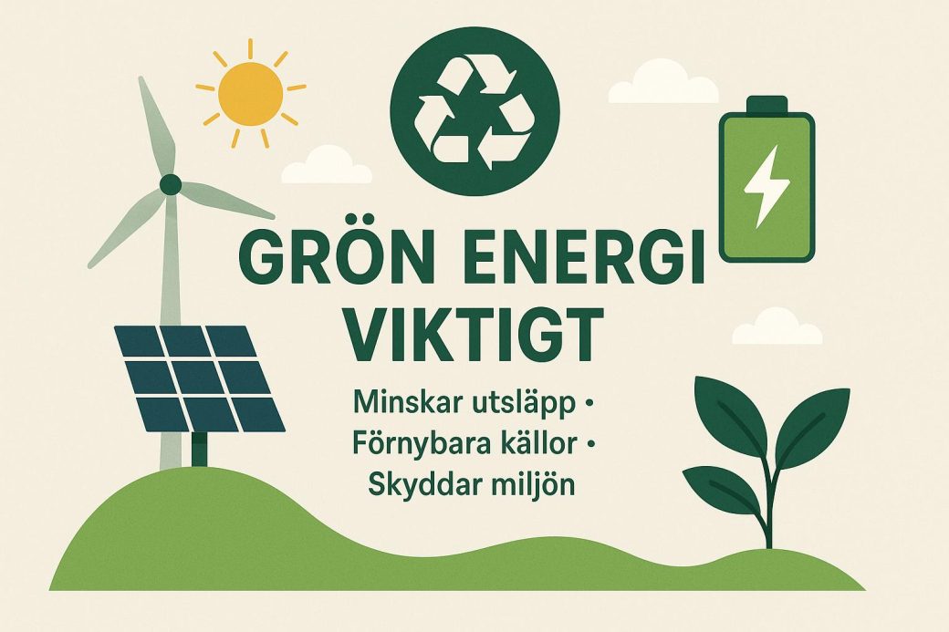 Vad är grön energi och varför är det viktigt?