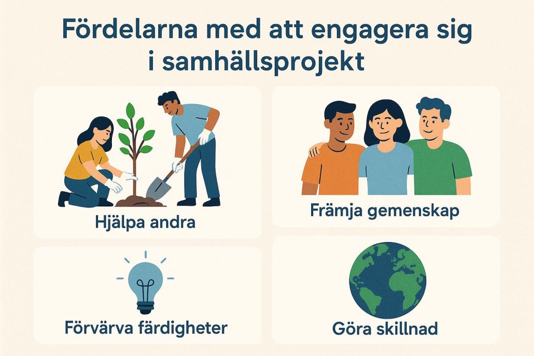 Fördelarna med att engagera sig i samhällsprojekt
