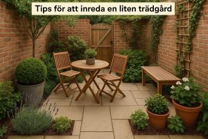 Tips för att inreda en liten trädgård Tips för att inreda en liten trädgård
